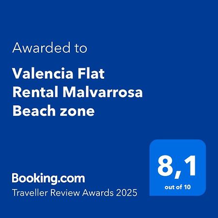 Valencia Flat Rental Malvarrosa Beach Zone Exterior foto